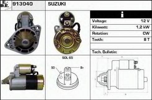 EDR 913040 - Стартер avtokuzovplus.com.ua