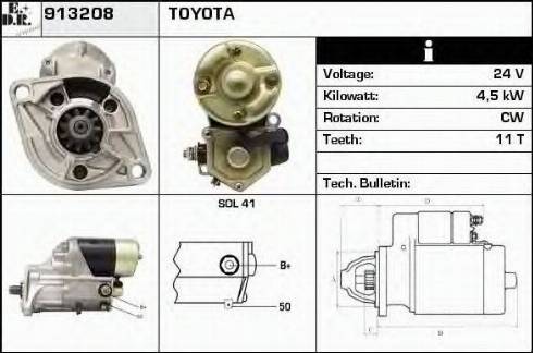 EDR 913208 - Стартер avtokuzovplus.com.ua