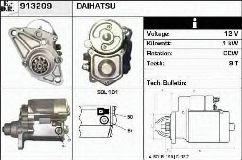 EDR 913209 - Стартер autodnr.net