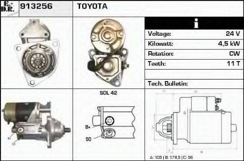 EDR 913256 - Стартер autocars.com.ua