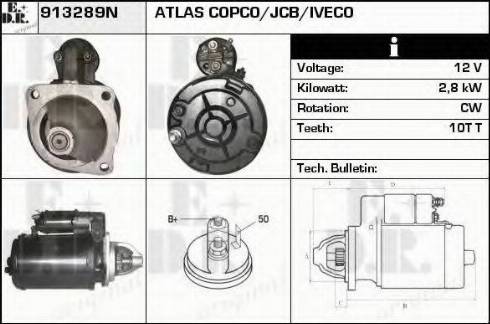 EDR 913289N - Стартер autocars.com.ua