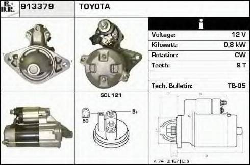 EDR 913379 - Стартер avtokuzovplus.com.ua