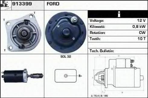 EDR 913399 - Стартер autocars.com.ua