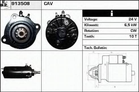 EDR 913508 - Стартер autocars.com.ua