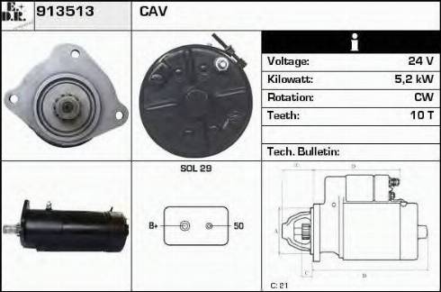 EDR 913513 - Стартер autodnr.net