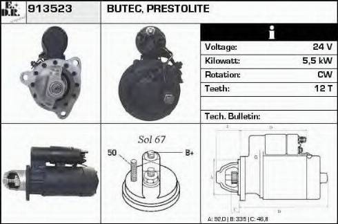 EDR 913523 - Стартер autodnr.net