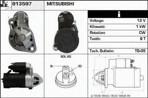 EDR 913597 - Стартер autodnr.net