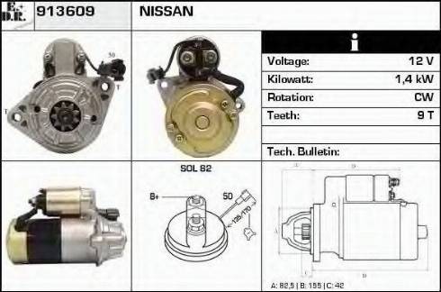 EDR 913609 - Стартер autodnr.net