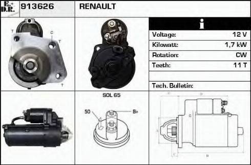 EDR 913626 - Стартер autodnr.net