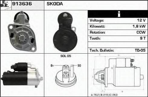 EDR 913636 - Стартер autodnr.net