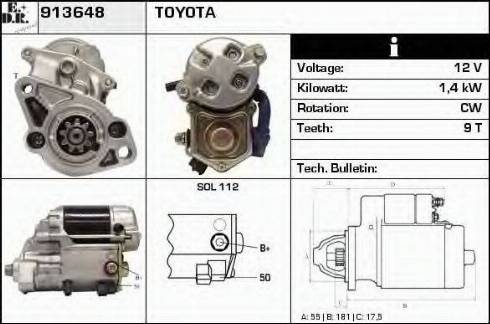 EDR 913648 - Стартер autodnr.net