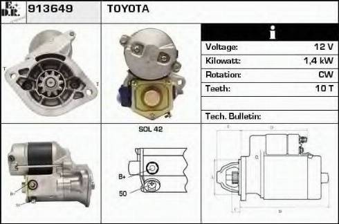 EDR 913649 - Стартер avtokuzovplus.com.ua