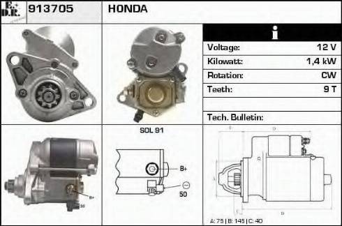 EDR 913705 - Стартер autodnr.net