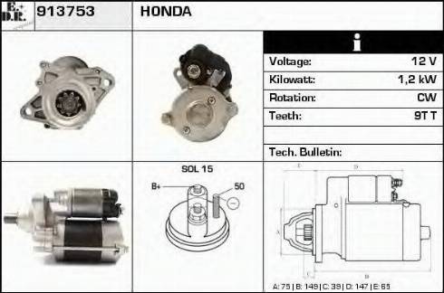 EDR 913753 - Стартер autodnr.net