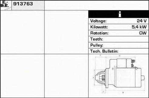 EDR 913763 - Стартер autodnr.net