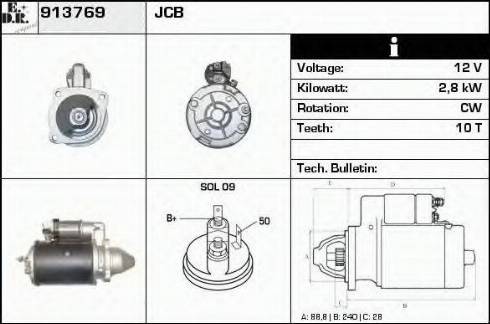 EDR 913769 - Стартер avtokuzovplus.com.ua