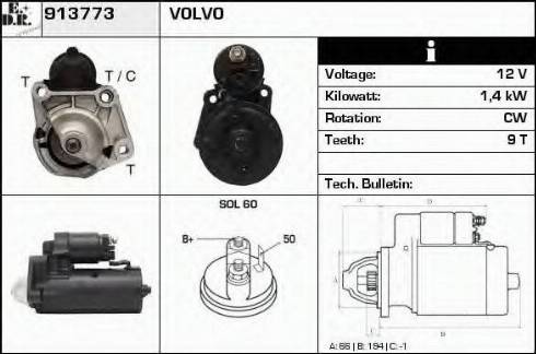 EDR 913773 - Стартер autodnr.net