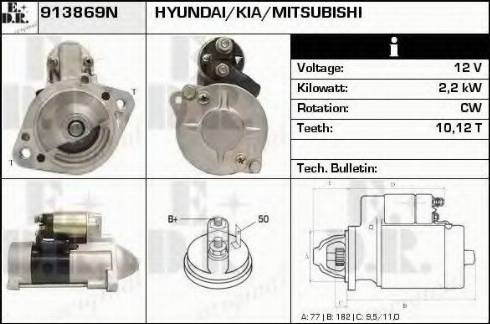 EDR 913869N - Стартер autocars.com.ua