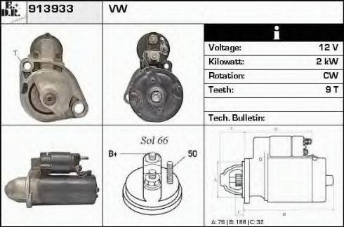 EDR 913933 - Стартер autodnr.net