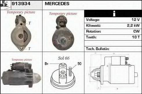 EDR 913934 - Стартер autocars.com.ua