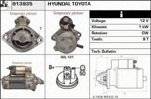 EDR 913935 - Стартер autocars.com.ua