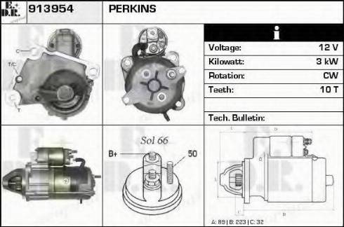 EDR 913954 - Стартер avtokuzovplus.com.ua