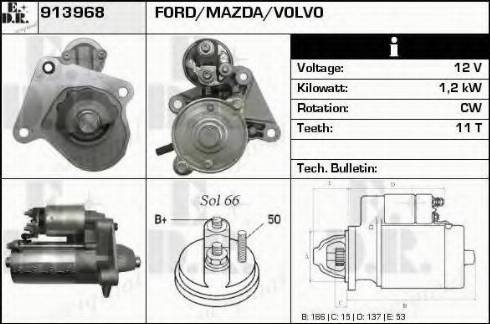 EDR 913968 - Стартер avtokuzovplus.com.ua