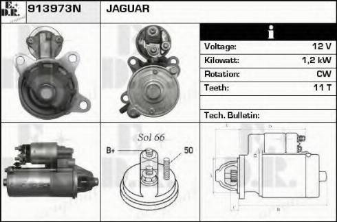 EDR 913973N - Стартер autocars.com.ua