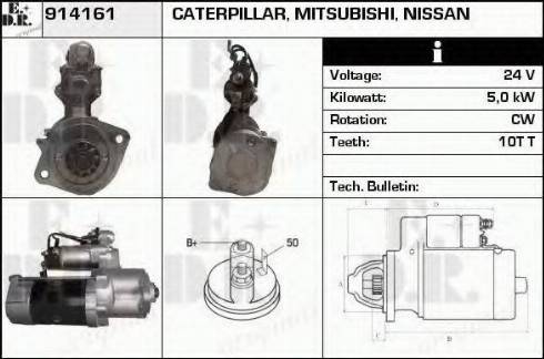 EDR 914161 - Стартер autocars.com.ua