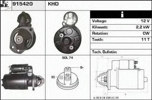 EDR 915420 - Стартер autodnr.net