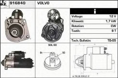 EDR 916840 - Стартер autodnr.net