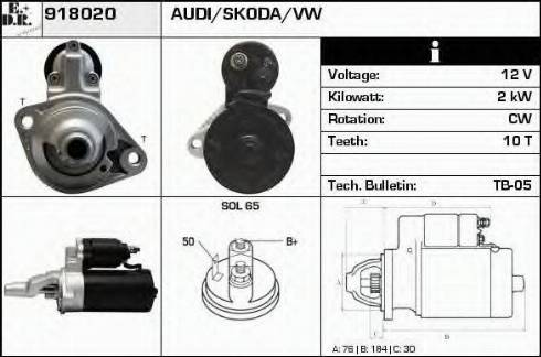 EDR 918020 - Стартер autodnr.net