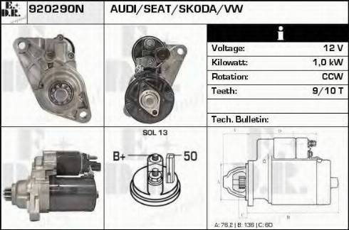 EDR 920290N - Стартер avtokuzovplus.com.ua