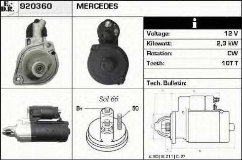 EDR 920360 - Стартер autodnr.net