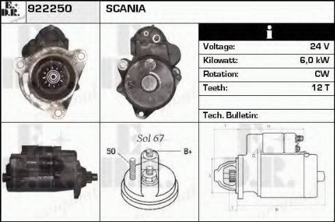 EDR 922250 - Стартер autodnr.net