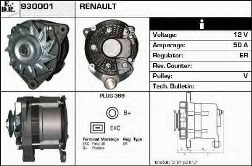 EDR 930001 - Генератор autocars.com.ua