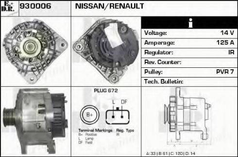 EDR 930006 - Генератор autocars.com.ua