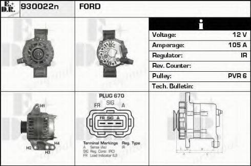 EDR 930022N - Генератор autocars.com.ua