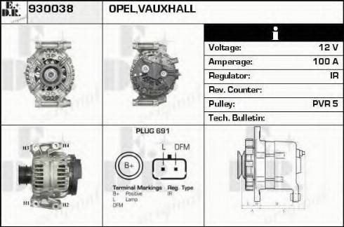 EDR 930038 - Генератор autocars.com.ua