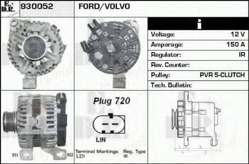 EDR 930052 - Генератор autocars.com.ua