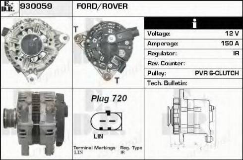 EDR 930059 - Генератор avtokuzovplus.com.ua