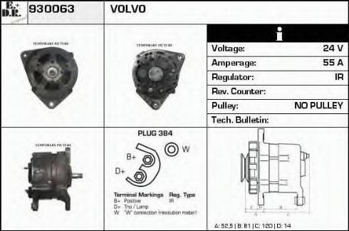 EDR 930063 - Генератор avtokuzovplus.com.ua