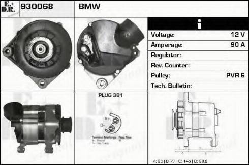 EDR 930068 - Генератор autocars.com.ua