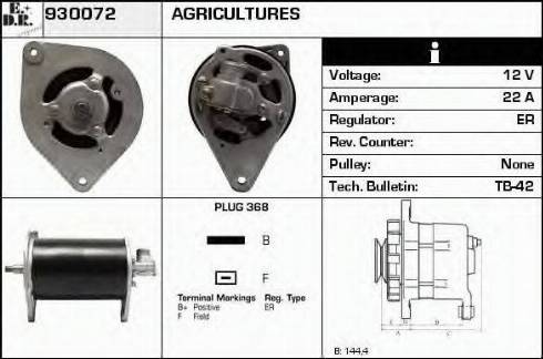 EDR 930072 - Генератор autocars.com.ua