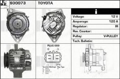 EDR 930073 - Генератор autocars.com.ua