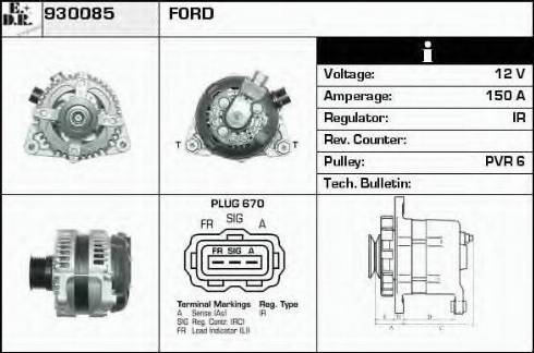 EDR 930085 - Генератор autocars.com.ua