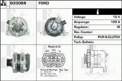 EDR 930088 - Генератор autocars.com.ua