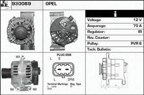 EDR 930089 - Генератор avtokuzovplus.com.ua