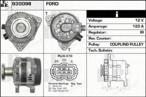 EDR 930098 - Генератор autocars.com.ua