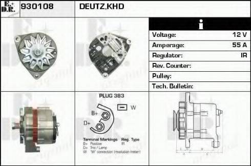 EDR 930108 - Генератор autocars.com.ua